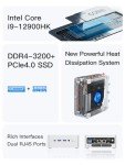MINISFORUM Venus Series NAB9 Mini PC 12TH Gen Core i9-12900HK(14C/20T,up to 5.0GHz) 32GB DDR4 512G PCIe4.0 SSD Micro PC, Dual 2.5G LAN Ports, 2xHDMI/2xUSB-C/4xUSB3.2 Mini Tower Computer