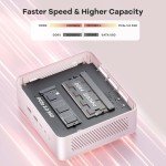 NIMO Mini PC Desktop, 16GB RAM 1TB SSD 12th Gen N100(Beat i3 1115G4) Mini Desktop Computers with USB3.2 BT5.2 WiFi 6, 4K Triple-Monitor Display Micro Computer for Student Home Office Win 11