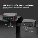 BOSGAME P4 Plus Mini PC Computers, AMD Ryzen 7 5825U Desktop Computers Win 11 Pro, 16GB DDR4 512GB SSD Mini Computers (up to 4.5Ghz), 4K Triple Display Micro Desktop PC BT5.2/Wi-Fi6E