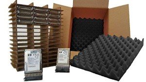 Tek Source Solutions 2.5" Hard Disk Drive with Trays Caddys Slotted Shipping & Storage Box Container Kit - Protective Travel & Transport Case - Foam Shock HDD Protection Shell (Pack of 2 Boxes)