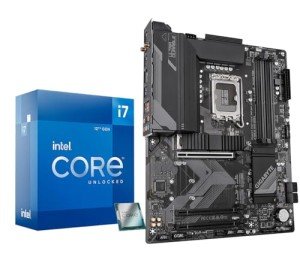 MICRO CENTER CPU Motherboard Intel i7-12700K 12-Cores LGA 1700 Gaming PC Desktop Processor up to 5.0 GHz with GIGABYTE Z790 S WiFi DDR4 Motherboard