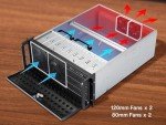 Rosewill 4U Server Chassis 11 Bay Server Case 8X 3.5 + 3X 5.25 HDD, ATX, Rackmount Server Case, Include Front 2X 120mm Fans Rear 2X 80mm Fans Metal Rack Mount Computer Case 21" Deep, RSV-R4000U
