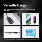 KingSpec Z5 2TB External SSD - 2100MB/s, Portable Solid State Hard Drives with RGB Light, Zinc Alloy Case, USB 3.2 Gen2x2 Interface, Compatible with Mobile Phone/PS4/Laptop/TV/PC (2TB)