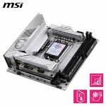 MSI MPG Z890I Edge TI WiFi Motherboard, Mini-ITX - Supports Intel Core Ultra Processors (Series 2), LGA 1851-110A SPS VRM, DDR5 Memory Boost (8600+ MT/s OC), PCIe 5.0 x16, M.2 Gen5, Wi-Fi 7, 5G LAN