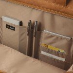 Solo New York Leather Rolling Case with Wheels - Roller Laptop Bag, Wheeled Briefcase for Women & Men, Carry On Size for Travel, Fits 15.6" Computer - Walker, Tan