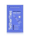 TetherTies Multi-Adapter Cable Tethers Kit - Black Nylon Coated Stainless Steel Wire Tether Cable - Secures Up to 2 Computer Peripherals - Easy Installation - Free Crimping Tool
