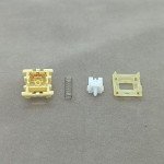 Tecsee Mechanical Keyboard Silent Shaft Switch Lubricated, Silent Linear Low Profile Yellow Medium Switch for Tablet Notebook Desktop Computer Peripheral Keyboard(70PCS Linear)
