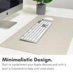 Macally Ultra-Slim USB Wired Keyboard with Number Keypad for Apple Mac Pro, MacBook Pro/Air, iMac, Mac Mini, Laptop Computers, Windows Desktop PC Laptops, Silver (SLIMKEYPROA)