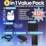 HP 2025 Flagship 15.6" FHD Touchscreen Laptop, 10-Core Intel i7 Processor, 64GB RAM, 2.5TB Storage (2TB SSD + 500GB Ext), Iris Xe Graphic WiFi, HubxcelAccessory, Win 11 Pro w/Lifetime Microsoft Office