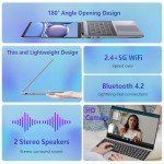 15.6" FHD Laptop Computer with Backlit Keyboard,32GB RAM 512GB SSD,Quad Core N95 Processor(Up to 3.4GHz),180 ° Angle Opening,Fingerprint Reader,8000mAh Battery,Webcam,WiFi 5,BT 4.2,Mini HDMI,USB 3.0