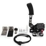 YESHMA 64 Bit USB Handbrake with Clamp PC Handbrake & Non-Contact Plus Hall Sensor Compatible With G25/27/29/920 T500 T300,Professional Gaming Peripherals using for Racing Games(Black With Clamp)