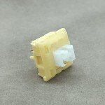 Tecsee Mechanical Keyboard Silent Shaft Switch Lubricated, Silent Linear Low Profile Yellow Medium Switch for Tablet Notebook Desktop Computer Peripheral Keyboard(70PCS Linear)