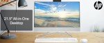 HP All-in-One Desktop Computer, 21.5" FHD Display, Intel Celeron J4025 Processor, 40GB RAM, 1TB SSD, Webcam, HDMI, RJ-45, Wi-Fi, Wired Keyboard&Mouse, Windows 11 Pro