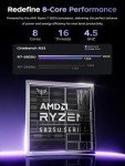 MALLRACE Laptop Computer,15.6'' FHD Display Laptop with AMD Ryzen 7 5825U Processor(8C/16T,Up to 4.5Hz), 16GB DDR4x2 512GB SSD Notebook Computer with Numeric Keyboard, WIFI6