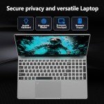 15.6" FHD Laptop Computer with Backlit Keyboard,32GB RAM 512GB SSD,Quad Core N95 Processor(Up to 3.4GHz),180 ° Angle Opening,Fingerprint Reader,8000mAh Battery,Webcam,WiFi 5,BT 4.2,Mini HDMI,USB 3.0