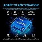 HP 2025 Flagship 15.6" FHD Touchscreen Laptop, 10-Core Intel i7 Processor, 64GB RAM, 2.5TB Storage (2TB SSD + 500GB Ext), Iris Xe Graphic WiFi, HubxcelAccessory, Win 11 Pro w/Lifetime Microsoft Office