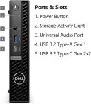 Dell OptiPlex 7020 MFF Micro Form Factor Desktop Computer - 14th Gen Intel Core i5-14500T 14-Core up to 4.8 GHz, 16GB RAM, 256GB NVMe SSD, Intel UHD Graphics 770, Wi-Fi, HDMI, DP, Windows 11 Pro