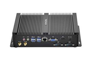 KINGDEL Fanless Industrial Computer, Mini PC, core i7 8th Gen. CPU, 16GB RAM 512GB NVMe SSD, 4K: 4096 x 2304, HD Port, VGA, 2xCOM RS232, Metal Case, Win 11 Pro