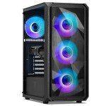 YEYIAN Tanto Prebuilt Gaming PC, Intel Core i5 14400F up to 4.7GHz, RTX 4060 8GB GDDR6, 32GB DDR5 RGB 6000MHz, 1TB SSD, B760 Motherboard, Desktop Computer VR & AI Ready, Win 11 Home Pre Built Tower PC