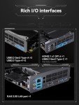 MINISFORUM BD795i SE Barebone AMD Ryzen 9 7945HX ATX Motherboard, 16 C/32 T,Up to 5.4 GHz,Dual PCIe4.0 M.2 Support,PCIe 5.0 x16 Slot,DDR5,RJ45 2.5G, USB 3.2 Gen 2,8K Triple Output(HDMI/DP/USB-C)