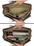 JKM & Company Rolling Laptop Bag for Women | Designer Wheeled Briefcase | Fits 13-17" Laptops | Office Travel Computer Case (Uptown Ostrich)