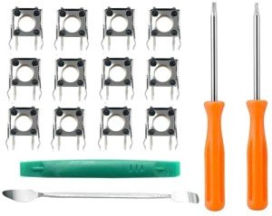 MTDELE 12 Pcs Tactile Switch Repair Kit Compatible with for Xbox One Controller Base model S Elite Series 1 2 RB LB Replacement and Fix