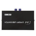 ASHATA USB 2.0 Peripheral Sharing Switch,2/4 Port USB 2.0 Manual Sharing Switch Switcher Box for PC Printer Scanner,USB Sharing Switch for 98/Me/2000/XP, for / 10 Systems(2