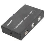 ASHATA USB 2.0 Peripheral Sharing Switch,2/4 Port USB 2.0 Manual Sharing Switch Switcher Box for PC Printer Scanner,USB Sharing Switch for 98/Me/2000/XP, for / 10 Systems(2