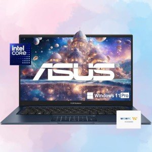 ASUS VivoBook Laptop | 40GB RAM | 2TB PCIe SSD Storage | 14" FHD Display | Intel 12th Generation 6 Core Processor | Bluetooth | HDMI | Thin & Light | Windows 11 Pro | w/WOWPC Recovery USB