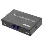 ASHATA USB 2.0 Peripheral Sharing Switch,2/4 Port USB 2.0 Manual Sharing Switch Switcher Box for PC Printer Scanner,USB Sharing Switch for 98/Me/2000/XP, for / 10 Systems(2