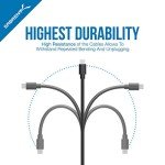 SABRENT USB 2.0 Sharing Switch up to 4 Computers and peripherals led Device Indicators + [6-Pack] 22awg Premium 3ft Micro USB Cables high Speed USB 2.0 a