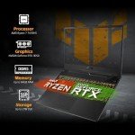 ASUS TUF A15 Gaming Laptop, AMD Ryzen 7 7435HS Processor, NVIDIA GeForce RTX 3050, 15.6 inch Full HD Display, 64GB DDR5 RAM, 1TB SSD, Backlit Keyboard, Windows 11 Home, Wi-Fi, Alpacatec Accessory