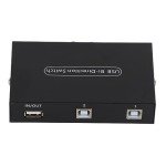 ASHATA USB 2.0 Peripheral Sharing Switch,2/4 Port USB 2.0 Manual Sharing Switch Switcher Box for PC Printer Scanner,USB Sharing Switch for 98/Me/2000/XP, for / 10 Systems(2