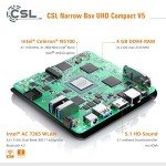 Compact Ultra HD Mini PC with Intel Celeron