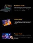 MINISFORUM V3 SE Tablet PC with Stylus 14 inch 3 in 1 AMD Ryzen 7 7735U Processor(8C/16T, up to 4.75GHz) Computer, 2X USB4 Port, 16GB RAM 1TB SSD, Support Wi-Fi 6E and 5MP Camera Portable PC