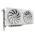 ASUS Dual GeForce RTX 4060 EVO White OC Edition 8GB GDDR6 Gaming Graphics Card White (Nvidia GeForce RTX4060 DLSS3, 246 AI Tops, PCIe 4.0, 1x HDMI 2.1a, 3X DisplayPort 1.4a,