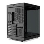 HYTE Y70 Upgraded Modern Aesthetic Dual Chamber Panoramic Tempered Glass Mid-Tower ATX Computer Gaming Case with PCIE 4.0 Riser Cable Included, Black (CS-HYTE-Y70-B)