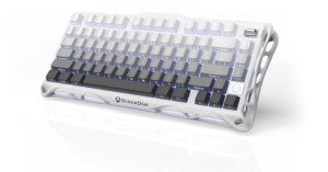 GravaStar Computer Peripheral Devices, Mercury,K1 75% Wireless Mechanical Gaming Keyboard, Aluminum Alloy Exoskeleton Design, Gasket Custom Keyboard Hot-Swap Socket, Linear Switches, RGB Backlit
