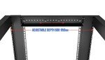 Sysracks Open Frame Server Rack 42U - Adjustable 19-inch Rackmount for Data Center, Network, and Home Server - 440lb Capacity, Vented - Ideal for IT Equipment, Servers, Networking Gear Relay