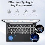 15.6-FHD-Laptop Student-Laptop, 16GB RAM 1TB SSD, Intel Pentium Quad-Core N100 Processor (Up to 3.4GHz) Backlit Keyboard Fingerprint WiFi 6 BT5.2 Business-Laptop, 2 Years Warranty Windows 11 Laptop