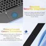 15.6-FHD-Laptop Student-Laptop, 16GB RAM 1TB SSD, Intel Pentium Quad-Core N100 Processor (Up to 3.4GHz) Backlit Keyboard Fingerprint WiFi 6 BT5.2 Business-Laptop, 2 Years Warranty Windows 11 Laptop