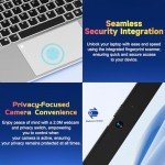 15.6-FHD-Laptop Student-Laptop, 16GB RAM 1TB SSD, Intel Pentium Quad-Core N100 Processor (Up to 3.4GHz) Backlit Keyboard Fingerprint WiFi 6 BT5.2 Business-Laptop, 2 Years Warranty Windows 11 Laptop