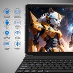 2024 Tablet 10.1 Inch 2 in 1 Android Tablet with keyboard Octa-Core 8(4+4 Virtual)+128GB Storage 1TB Expandable, 13+8MP Camera, Latest Tablets PC with Case Mouse Stylus Support 5G WiFi, IPS FHD Screen