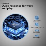 2024 Tablet 10.1 Inch 2 in 1 Android Tablet with keyboard Octa-Core 8(4+4 Virtual)+128GB Storage 1TB Expandable, 13+8MP Camera, Latest Tablets PC with Case Mouse Stylus Support 5G WiFi, IPS FHD Screen