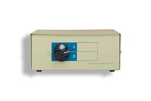 KENTEK DB9 Female 2 Way Manual Data Switch Box RS-232 D-Sub 9 Pin I/O AB Port for PC MAC to Peripherals Devices Printer
