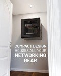 ECHOGEAR 12U Network Rack - Enclosed Wall Mount Rack Kit Includes 2X 1U Shelves, Pre-Mounted Fan, Lockable Door & Hardware - 600mm Depth Fits All Your AV Gear
