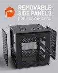 ECHOGEAR 12U Network Rack - Enclosed Wall Mount Rack Kit Includes 2X 1U Shelves, Pre-Mounted Fan, Lockable Door & Hardware - 600mm Depth Fits All Your AV Gear