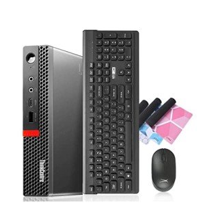 Lenovo ThinkCentre Mini PC M920q Tiny Micro Computer, Intel i5-8600T 32GB RAM New 1TB NVMe M.2 SSD+New 1TB SSD,AX210 Wi-Fi 6E BT HDMI Type-C DP, Win11 Pro Business Desktop (Renewed)