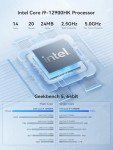 KODLIX GD90 Mini PC, 12th Gen Intel i9-12900HK(14C/20T), 32GB DDR4 RAM 1TB SSD Desktop Mini Computers, 4K Triple Display Small Computer HDMI+DP+USB-C, Micro PC WiFi6E/BT5.2/2.5G LAN for Home/Office