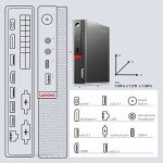 Lenovo ThinkCentre Mini PC M920q Tiny Micro Computer, Intel i5-8600T 32GB RAM New 1TB NVMe M.2 SSD+New 1TB SSD,AX210 Wi-Fi 6E BT HDMI Type-C DP, Win11 Pro Business Desktop (Renewed)